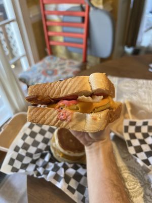 Bacon Egg Chz Sando with Dirty V Sauce  at The Dirty V in Apex