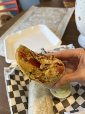 Vegan Breakfast Burrito  at The Dirty V in Apex
