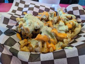 The fries with the reaper sauce -- can't remember their menu name but they were good. at The Dirty V in Apex