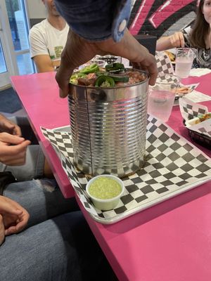 Barbie’s trash can nachos phase 1  at The Dirty V in Apex