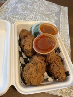 FRIED CHICK’N WINGZ  at The Dirty V in Apex