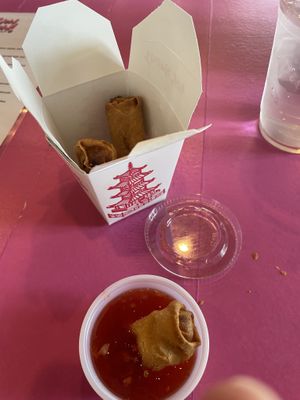 Veggie spring rolls   at The Dirty V in Apex