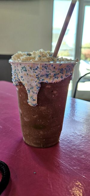 Milkshake (cookie dough, not sure the name) at The Dirty V in Apex