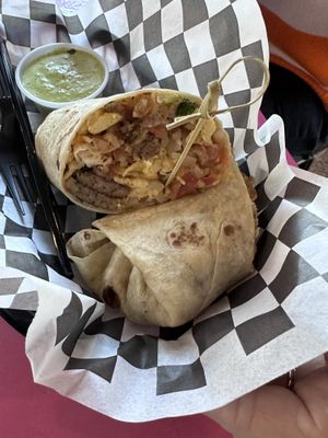 Breakfast burrito  at The Dirty V in Apex