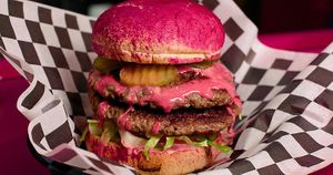 Big Betty Burger at The Dirty V in Raleigh