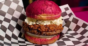 Dirty South Burger at The Dirty V in Raleigh