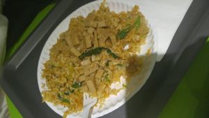 curry/thai dish with rice at Green Point in Zagreb