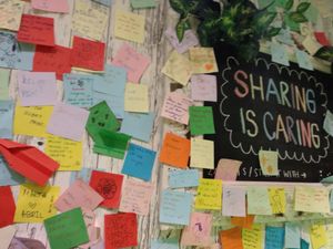 Sharing wall at Green Point at Green Point in Zagreb