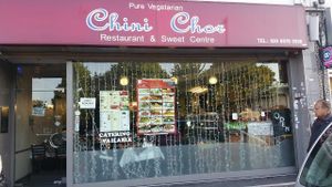 Outside at Chini Chor in South West London