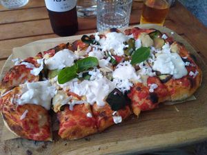 Pizza citta at Pizzeria Piccola in Ljubljana