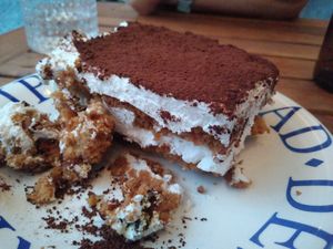 Viramisu/ Vegamisu at Pizzeria Piccola in Ljubljana