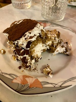 Tiramisu  at Pizzeria Piccola in Ljubljana