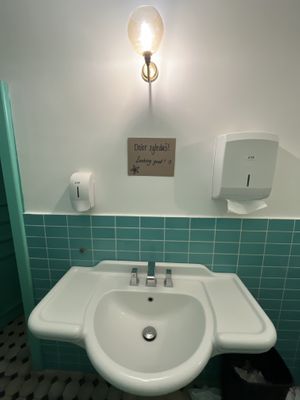 Toilet  at Pizzeria Piccola in Ljubljana