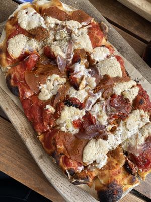 Salami pizza  at Pizzeria Piccola in Ljubljana
