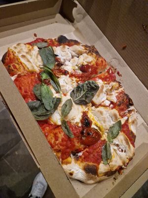 Vegan Margherita at Pizzeria Piccola in Ljubljana