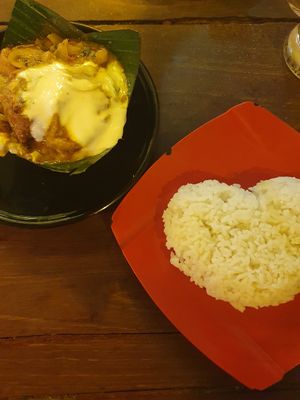 Amok with tofu (comes with rice) at Taste For Life in Siem Reap