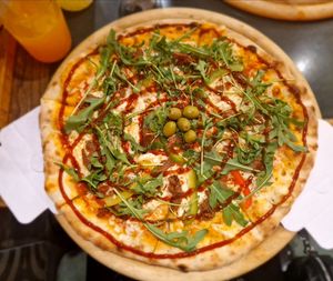 BBQ pizza at VegeDub in Dubrovnik