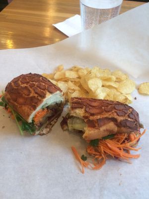Indonesian BBQ Sandwich w/ Seitan  at Soulwich in Evanston