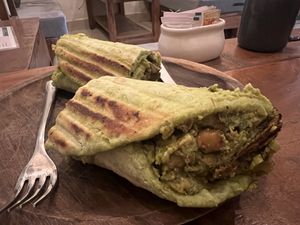 Avocado bean wrap   at Mavi Cafe in Udaipur