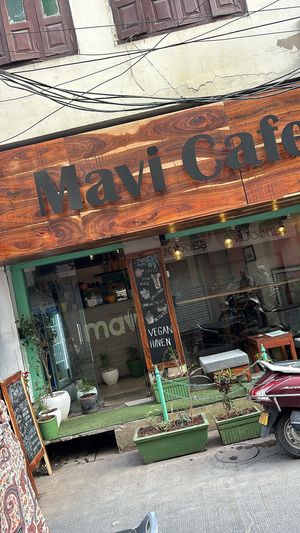 Outside   at Mavi Cafe in Udaipur