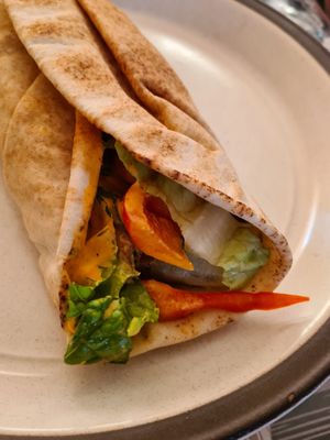 The Moroccan flatbread at The Shift  in Den Bosch