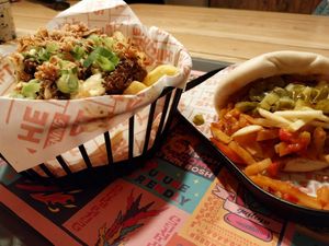 Rendang Jackfruit Loaded Fries at The Shift  in Den Bosch