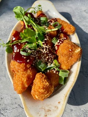 Cauliflower bites at De Beren in Dordrecht