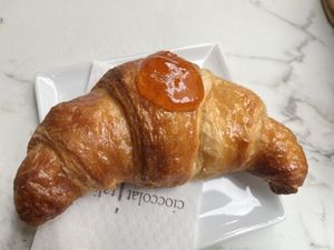 Vegan apricot cornetto  at Cioccolatitaliani in Milan