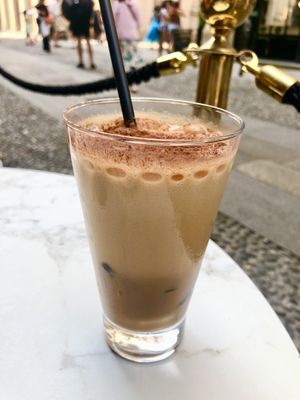 Iced soya coffee  at Cioccolatitaliani in Milan