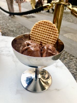 Chocolate gelato   at Cioccolatitaliani in Milan