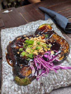 Eggplant at Citta Vegan Izakaya in Hamburg