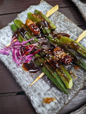 Okra at Citta Vegan Izakaya in Hamburg