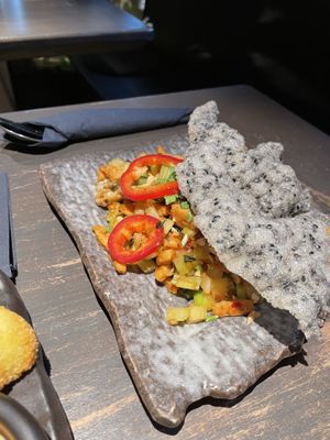 Vietnamese tofu strips   at Citta Vegan Izakaya in Hamburg