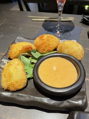 Cheese balls!  at Citta Vegan Izakaya in Hamburg