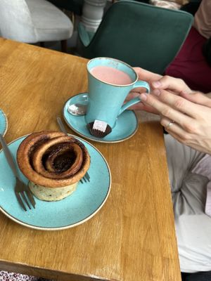 Beetroot latte  at Prosper in Ely