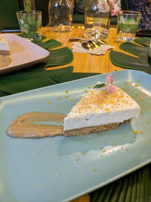 cheesecake (tasteless) at TROPICOOL in Madrid
