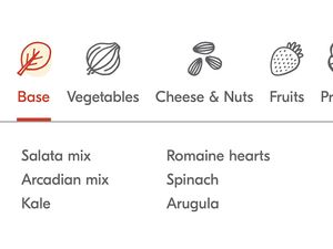 Base Options   at Salata in Charlotte