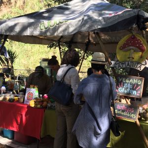 vegan pastries at Feria Verde de Ciudad Colon in San Jose