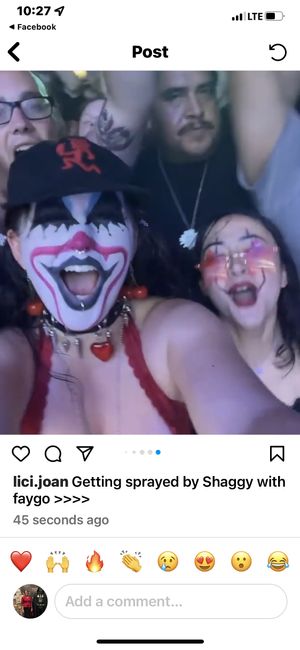 That’s my daughter 20-year-old vegan listening to another Vegan sing  at Ouija Macc - Psychopathic Records in Farmington Hills