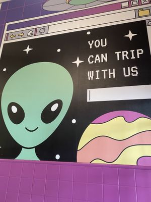 Cute Alien and Y2K Vibes (Wall Art)  at Cosmic Bakery  in Upland