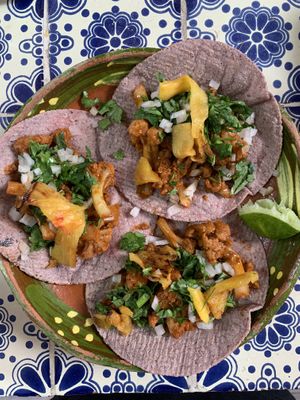 Tacos al Pastor de coliflor ♥️  at Ecosentli in Mexico City