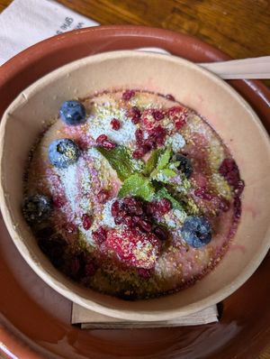 Malabi at Rashcook Falafel in Frankfurt