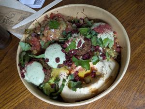 Platte at Rashcook Falafel in Frankfurt