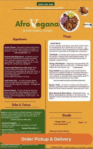   at Afro Vegana Foods in San Juan