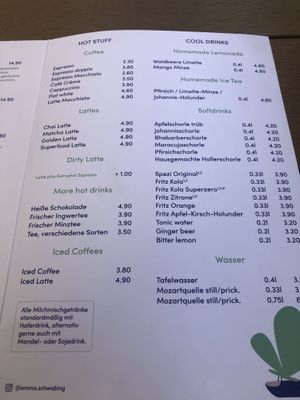 Drinks   at Emmi's Kitchen - Schwabing in Munich