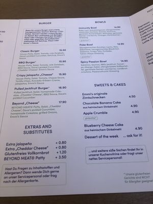 Burgers and bowls   at Emmi's Kitchen - Schwabing in Munich