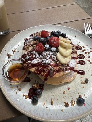 Vegan pancakes  at Emmi's Kitchen - Schwabing in Munich