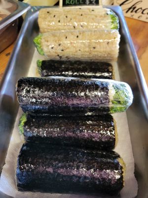 Vegan sushi at Country Natural Food Store in Topanga