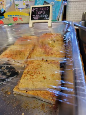 Spicy firm tofu at Country Natural Food Store in Topanga