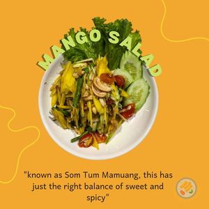 This is mango salad. It's taste is quite sour but it make you fresh.🤩👍 at Spring Rolls Lanta in Koh Lanta